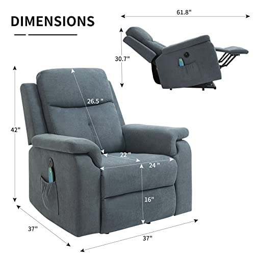AVAWING Power Lift Recliner Chair for Elderly, Microfiber/Leather