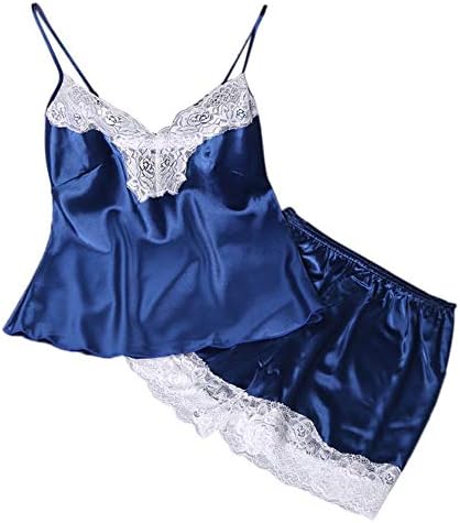 Woman Pajamas Jaminy 2PCs Lingerie Women Lace Babydoll Nightdress Nightgown Sleepwear Underwear Set