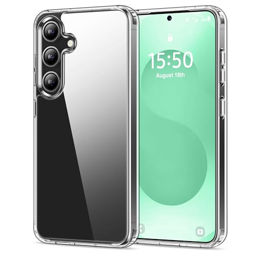 Hoomil Crystal Clear Hülle Für Samsung Galaxy S25+ Plus, Anti Gelb Durchsichtig Handyhülle Stoßfest Schutzhülle - Transparent