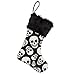 Black and White Skull Christmas Stocking
