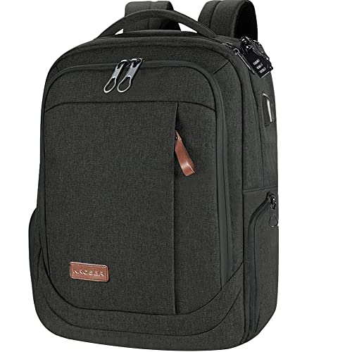 KROSER Laptop Backpack Large Computer Backpack Fits up to 15.6-17.3 Inch Laptop with USB Charging Port Water-Repellent School Travel Backpack Casual Daypack for Business/College/Women/Men