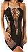 ADOREJOY Womens Lingerie Seamless Mesh Chemise Babydoll Bodysuit