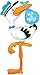 LOONBALLOON Stork Baby It's a BOY Newborn Blue Hanging Party Shower 60