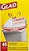 Glad Trash Bags, Tall Kitchen Drawstring Garbage Bags - OdorShield 13 Gallon Grey Bag - 45 Count