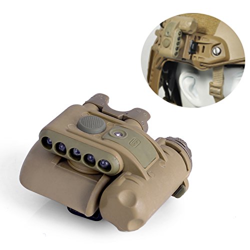 Element Airsoft EX029 SET GEN2 Three White Lights+Two Red Lights+One Invisible LED Survival Signal Helmet Light(Tan)