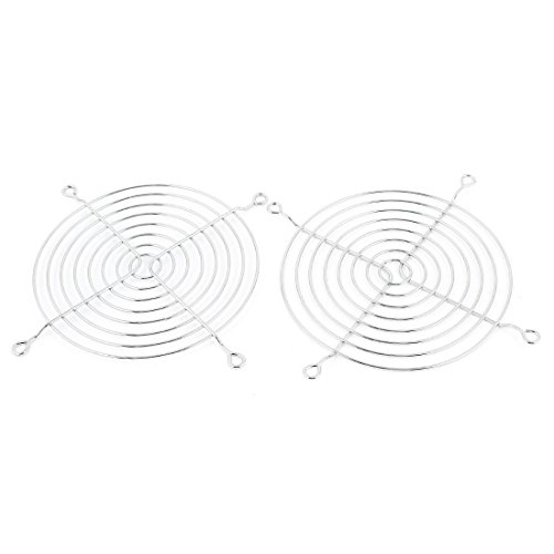 2 Pcs Metal Wire Finger Guard Protect Grill for 120mm PC Cooling Fan
