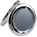 KOLIGHT®Double Sides (One is Normal,Another is Magnifying) Portable Foldable Pocket Metal Makeup Compact Mirror Woman Cosmetic Mirror (Black)
