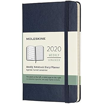 Moleskine Classic 12 Month 2020 Weekly Planner, Hard Cover, Pocket (3.5