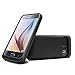 Galaxy S6 Battery Case iPosible External Battery S6 Charging Case Slim [4000mAh] Rechargeable Battery Juice Pack Bank for Samsung Galaxy S6-Black [24 Month Warranty