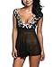 Avidlove Lace Babydoll Lingerie Mesh Chemises Sexy Outfits Nightwear and G-string Black XL