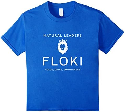 Kids Natural Leaders - FLOKI Focus, Drive Commitment T-Shirt 4 Royal Blue