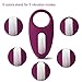 SVAKOM Wendy Vibrating Cock Ring Vibrator Powerful Full Silicone Penis Ring Waterproof Rechargeable Longer Lasting Erection Adult Sex Toy for Men Couples (Violet)
