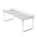 madesmart Clear Stacking Shelf - Large | CABINET COLLECTION | Organizer for Cabinet or Counter | Collapsible Legs for Storage | Non-slip Rubber Feet |