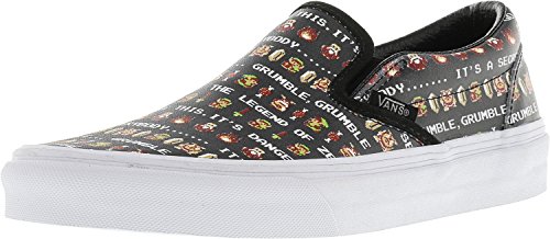 Vans Unisex Classic Slip-On Nintendo Zelda/Black, Mens 6 Womens 7.5