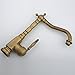 Hiendure Antique Brass Finish Widespread Kitchen Sink Faucet Centerset Bathroom Basin Mixer Tap