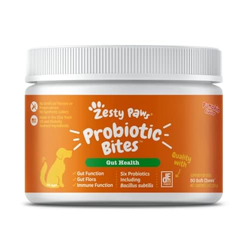 Zesty Paws Probiotics for Dogs Digestive Enzymes for Gut Flora