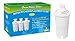 PureGreen Replacement Filters For Brita Pitchers & Dispensers, From Activated Coconut Shell, to Purify Chlorine, Odor & Taste, Softening Tap Water, 3 Pack