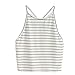 Gotd Women Fashion Halter Sleeveless Tank Top T-Shirt Blouse Tee (L, White)