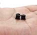 Jstyle Stainless Steel Black Stud Earrings for Men Women 20G Cubic Zirconia Black Earrings Studs for Sensitive Ears Hypoallergenic CZ Surgical Steel Earrings Pierced 7mm