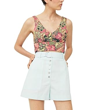 Mango Women's Buttoned Cotton Shorts