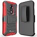 Moto X Case, i-Blason Google Motorola Moto X 2nd Gen Case Prime Series Dual Layer Holster Case with Kickstand and Locking Belt Swivel Clip for Moto X 2nd Generation Case for Moto X 2 (Red)