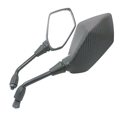 image for Yibid Set of Motorcycle Rear View Mirrors, with 7/8
