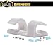 Cable Clips with Strong Self-Adhesive Pads - No Tools Required | Organize Cords and Wires for a Clean, Beautiful Home or Office | Set of 20 | White - by Titan Grip