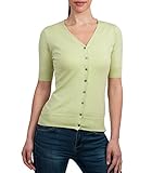 Wool Overs Women's Silk & Cotton Short Sleeve Cardigan