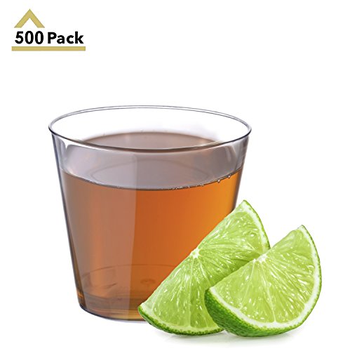 Stock your home plastic clear 1.5oz disposable shot glass - small…