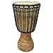 Africa Heartwood Project Hand-Carved Classical Djembe Drum from Africa - Authentic Percussion Instrument - 10