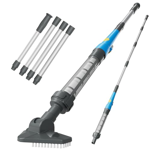 Wireless Pool Vacuum Cleaner with Battery, Up to 60 Min, Portable Pool Vacuum with Telescopic Handle, Bottom Cleaner for Small Pools, Spas and Hot Tubs, Blue