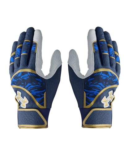 [アンダーアーマー] UA UNDENIABLE BATTING GLOVES 6012834(410) ミッドナイトネイビー メタリックゴールド M