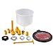 OEMTOOLS 15 Piece 87009 No-Spill Coolant Filling Plastic Kit | Universal Auto Mechanics | Adapters Help Funnel Fit The Radiator of Most Every Consumer Vehicle | White primary