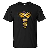 SKNO Men's Lakers Kobe Bryant logo ComfortSoft Round Neck T-Shirt