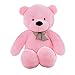 MorisMos Giant Teddy Bear Stuffed Animals, 39” Big Teddy Bear Plush, Pink Large Bear for Girlfriend Girls Gifts on Birthday, 39 Inch