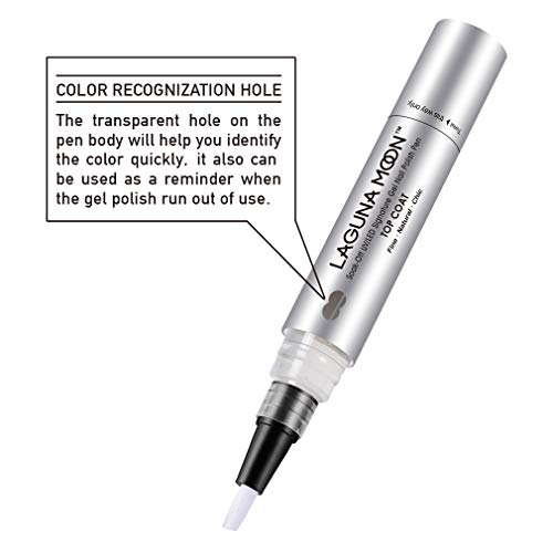 Lagunamoon Gel Nail Polish Base Coat and No Wipe Top Coat Gel Polish Pen (No Wipe Top Coat) - Thumbnail 2