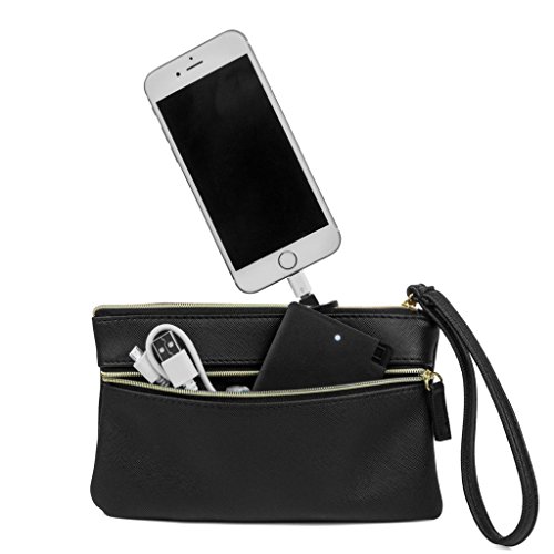 MUNDI Womens Wristlet Smartphone Charging Wallet for iPhone & Android