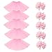 BGFKS 5 Pack Tutu Skirt For Girl Ballet Dance Costume Dress Up Princess Party Girl Tutus With Butterfly Headdress 12 Colors Age 2-8(Pink)