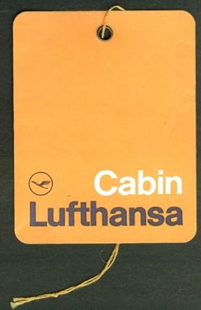 Lufthansa German Airlines Cabin Baggage Tag Unused 1978 At