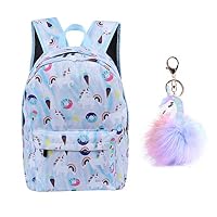 Unicorn Backpack Lightweight Travel Backpack with Free Unicorn Headbands or Unicorn Keychain