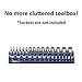 Olsa Tools Magnetic Socket Holder | 3/8-inch Drive | Metric | Blue | Holds 30 Sockets | Professional Quality Tools Organizer