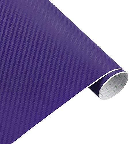 REDAPP 3D Carbon Fiber Car Sticker Vinyl Vehicle Body Change Color Interior Decoration Film Purple