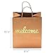 Merry Expressions Welcome Bags - 25 Pack - Luxury 180gsm Thick Durable - Double Sided Gold Foil - 10.5