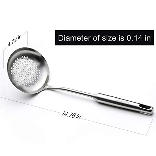 DELSON Skimmer Slotted Spoon Rustproof, Integral Forming Durable