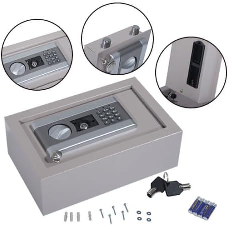 New Gray Drawer Security Hidden Safe Box Portable Jewelry Gun Cash Digital Electronic