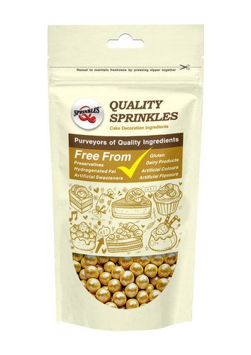 Natural 8mm Gold Nuts Dairy Soy Gluten GMO Free shimmer Pearls