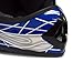 TMS Youth Kids Negro/Azul Punk Dirt Bike ATV Motocross Casco MX + anteojos + Guantes, Azul