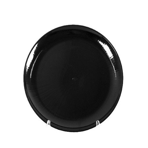 CaterLine Heavyweight Round Catering Tray, 18-Inch, Black (25-Count)