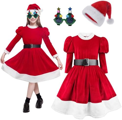 Disfraz de Mamá Noel con Gorro y Cinturón para Bebé Disfraz de Mamá Noel con Gorro y Cinturón para Bebé