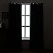 AMAZLINEN 52x84-Inch Grommet Top Blackout Curtains , Charcoal Grey (Set of 2)